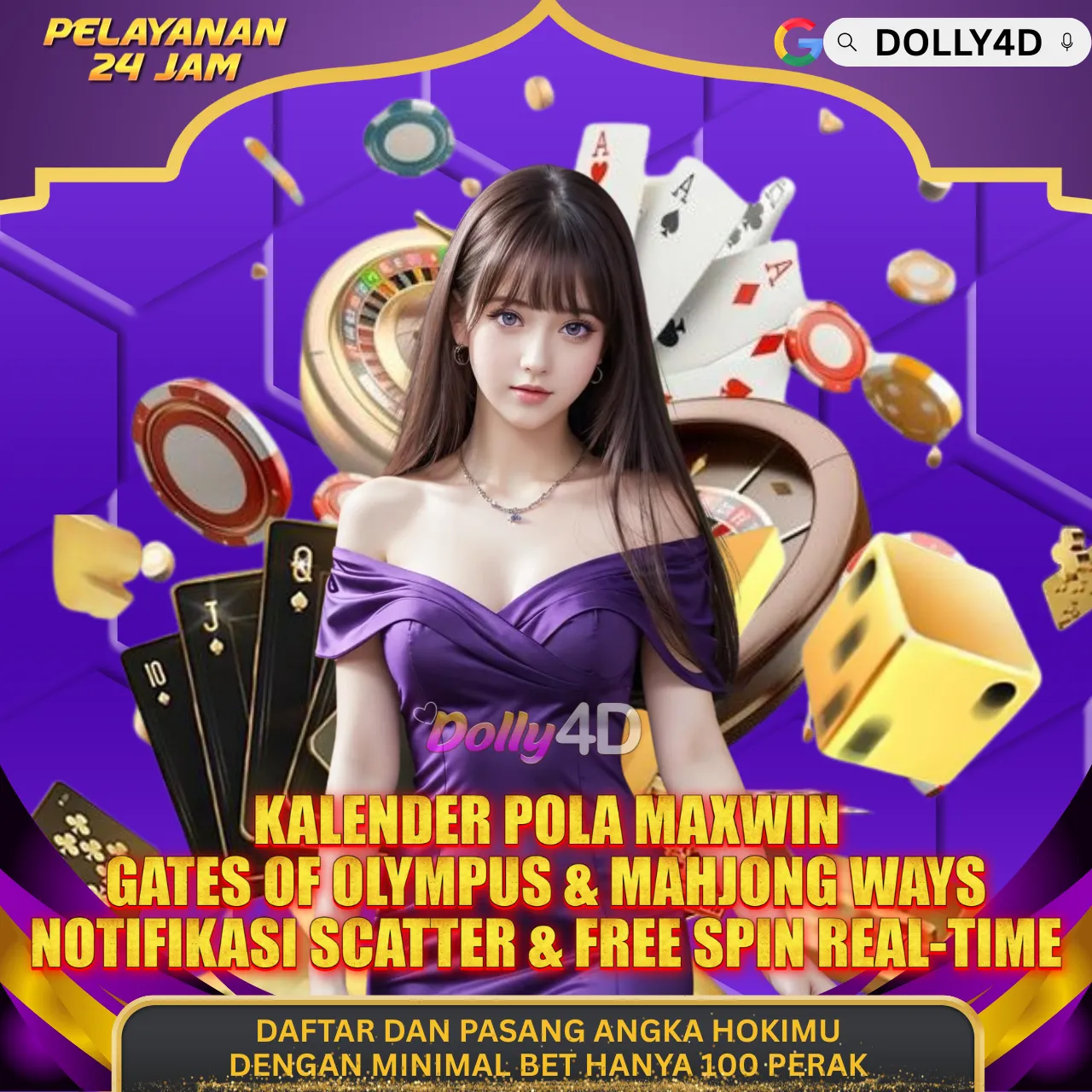 Dolly4D 🧩 Kalender Pola Maxwin Gates of Olympus & Mahjong Ways, Notifikasi Scatter & Free Spin Real‑Time